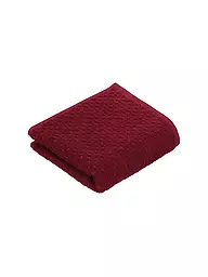VOSSEN | Drap de douche 67x140cm GOLDEN CENTURY Chamois | Rouge foncé