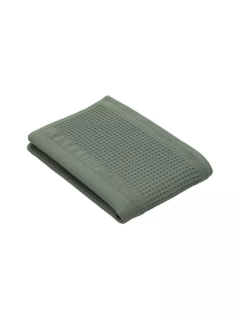 VOSSEN | Serviette de douche 67x140cm SENSES Detox Green | dunkelgrün