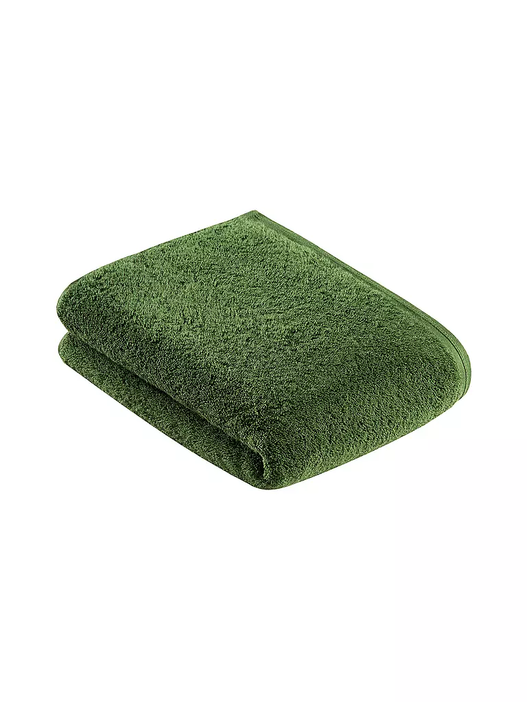 VOSSEN | Serviette de douche VEGAN LIFE 67x140cm Clover | dunkelgrün
