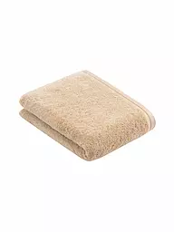 VOSSEN | Drap de douche VEGAN LIFE 67x140cm Bleu marine | Beige