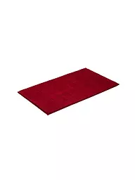 VOSSEN | Tapis de bain EXCLUSIVE 60x100cm Ivoire | Rouge foncé