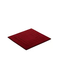 VOSSEN | Badteppich FEELING 60x60cm Ivoire | Rouge foncé