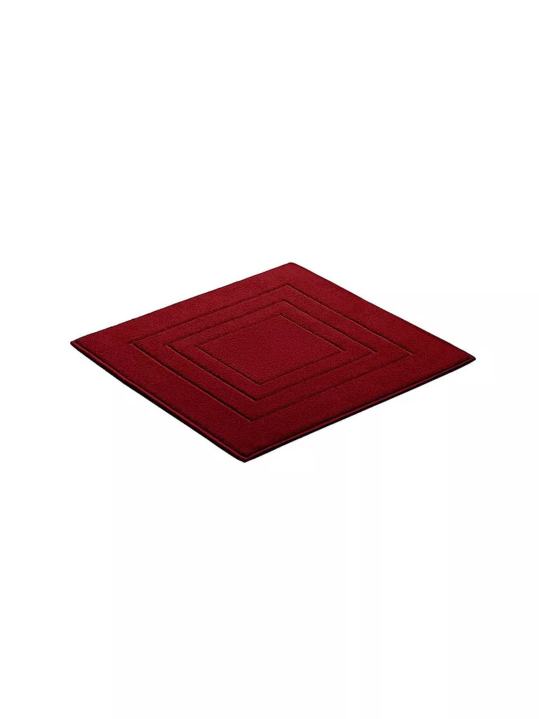 VOSSEN | Tapis de bain FEELING 60x60cm Rubis | dunkelrot