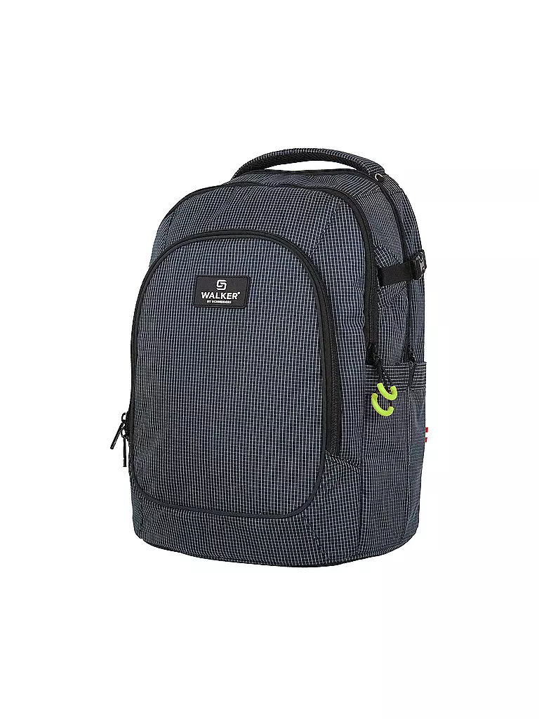 WALKER | Sac à dos scolaire Campus Evo 2.0 Grid Navy | Bleu foncé