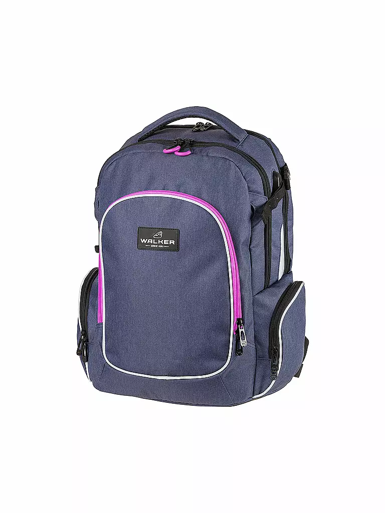 WALKER | Sac à dos scolaire Campus Evo Wizzard Blue Ivy Pink | Bleu