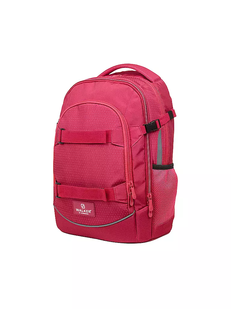 WALKER | Sac à dos scolaire Fame 2.0 Uni Magenta | Rouge