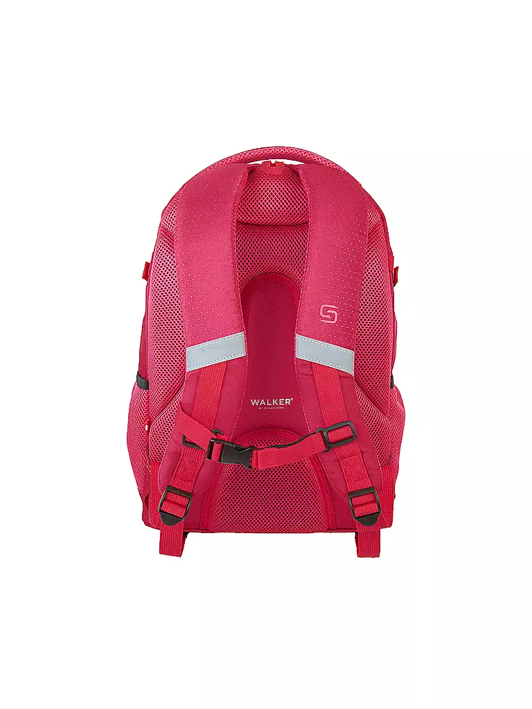WALKER | Sac à dos scolaire Fame 2.0 Uni Magenta | Rouge
