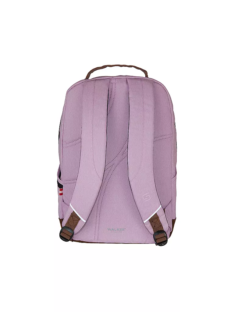 WALKER | Sac à dos scolaire Pure Eco Mauve | Rose vif