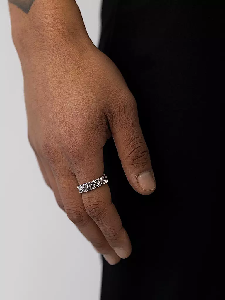 WARPEDSENSE | Bague SLIM CUBAN | silber