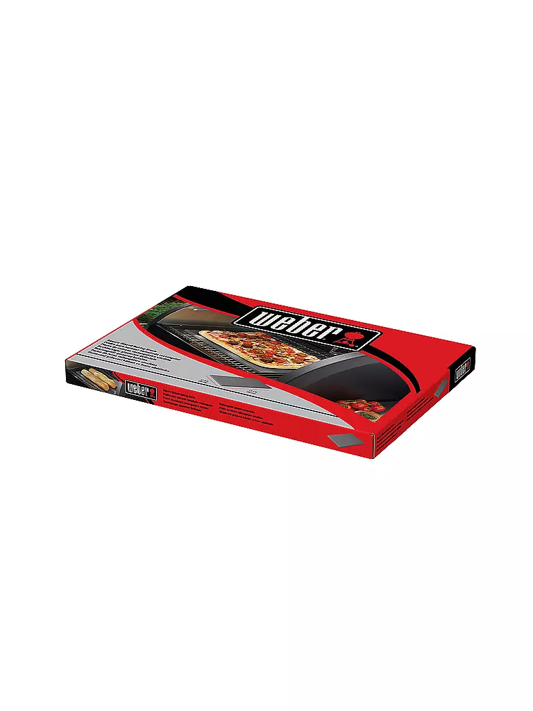 WEBER GRILL | Pierre à pizza émaillée rectangulaire 44x30cm céramique noir | Noir