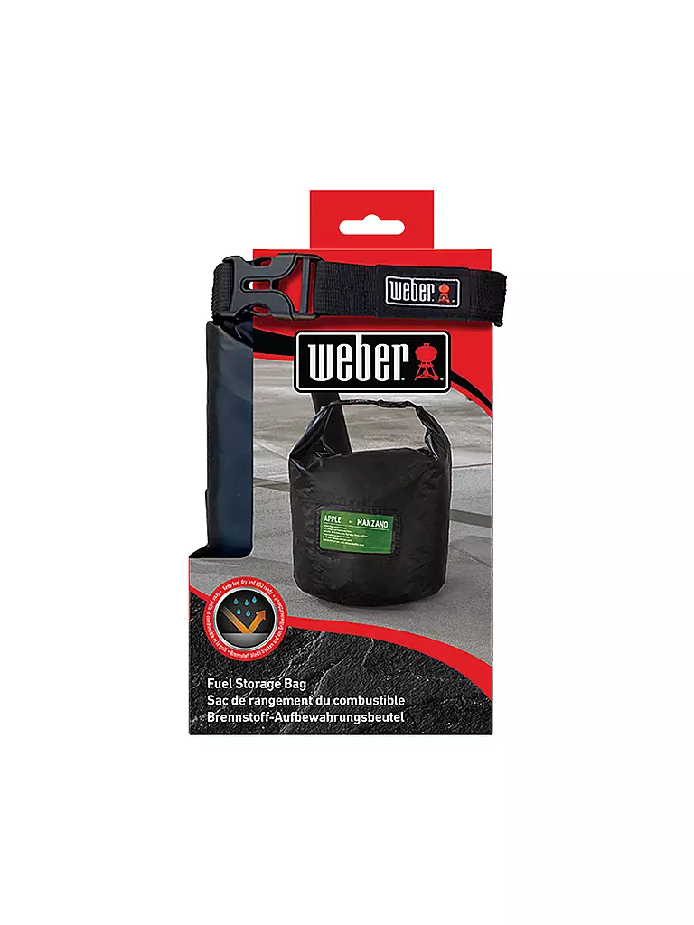 WEBER GRILL | Sac de rangement pour combustible 7007 | Noir