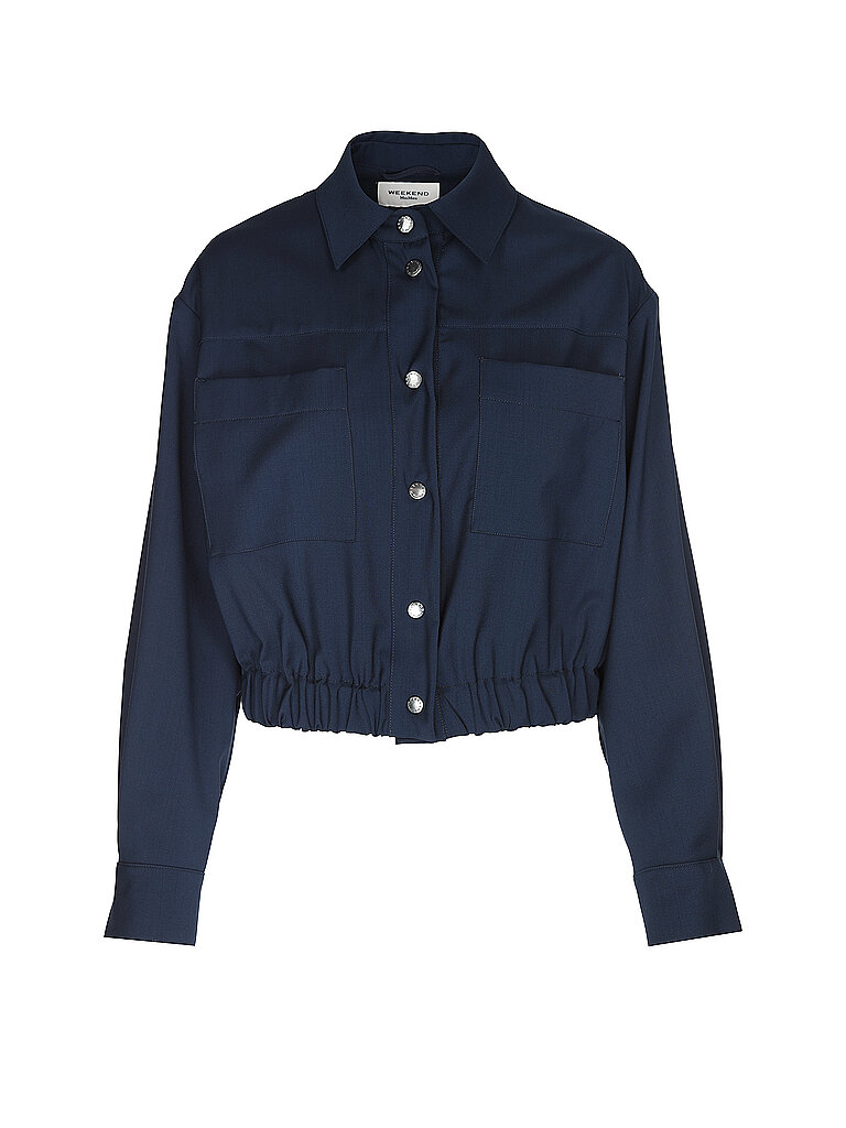 Veste en laine bleu marine 42