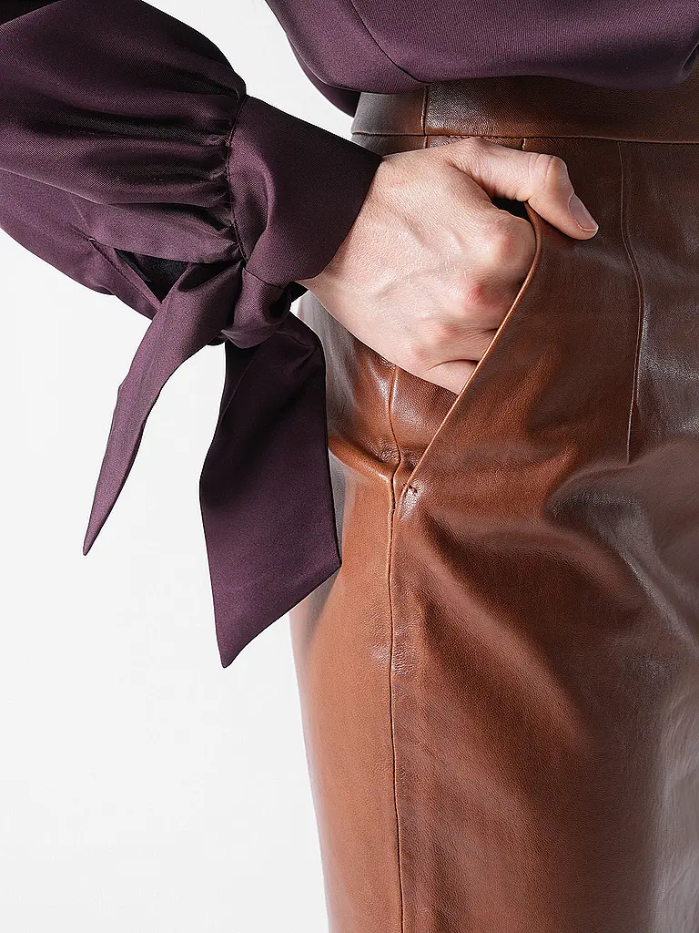 WEEKEND MAX MARA | Jupe en cuir PAPAILE | 