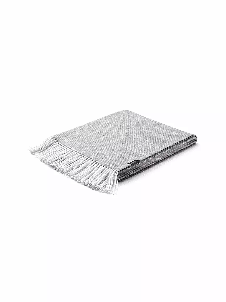 WEICH COUTURE ALPACA | Couverture en fibres nobles CIELO 130x180cm Grey | hellgrau
