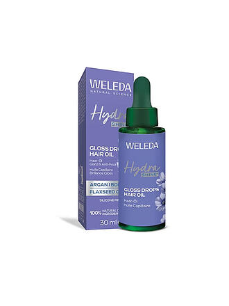 WELEDA | Hydra Shine Gloss Drops Huile Capillaire Lin des Alpes 30ml