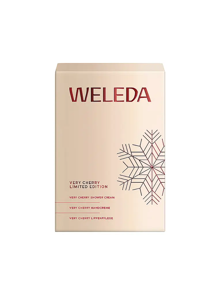 WELEDA | Coffret cadeau Édition Limitée Very Cherry 200ml / 50ml / 4,8g | 