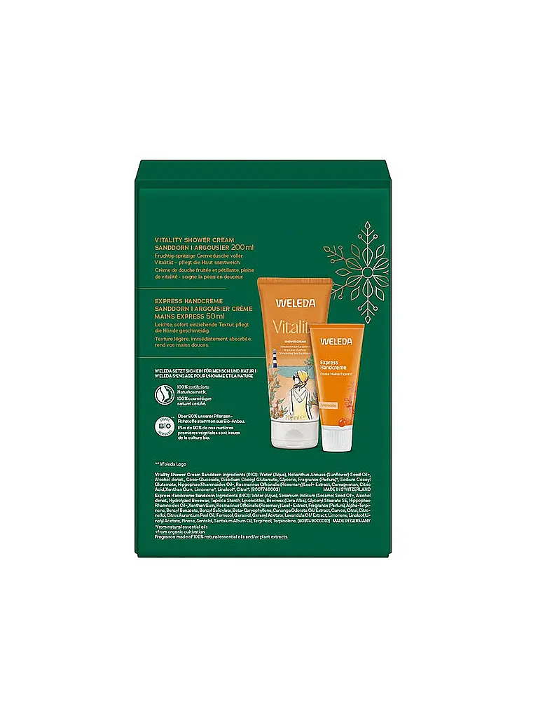 WELEDA | Coffret Vitalité Argousier 200ml / 50ml | Aucune couleur