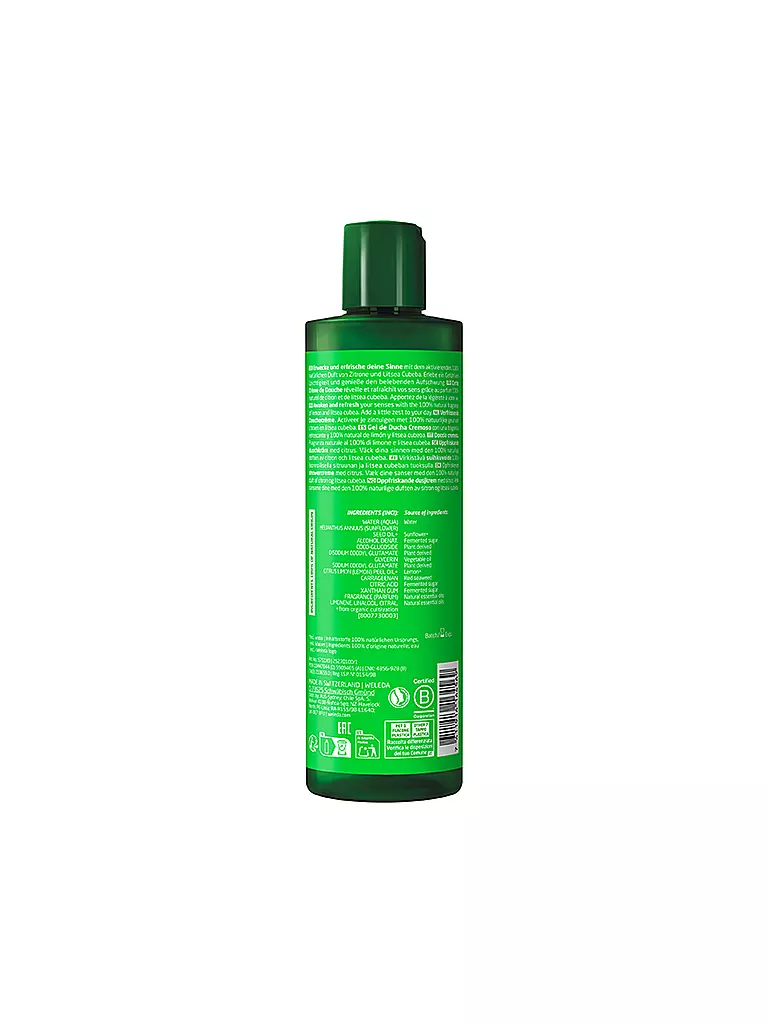 WELEDA | Crème de douche revitalisante au citron 400 ml | Aucune couleur