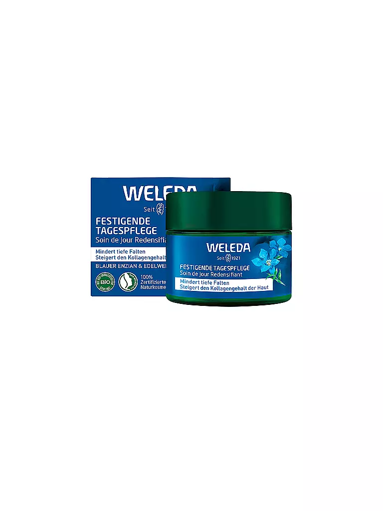 WELEDA | Crème pour le visage - Soin de jour redensifiant Gentiane bleue & Edelweiss 40ml | Aucune couleur