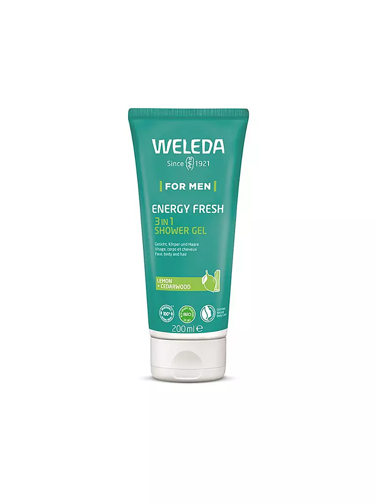 WELEDA | FOR MEN Energy Fresh Gel Douche 3en1 200ml | keine Farbe