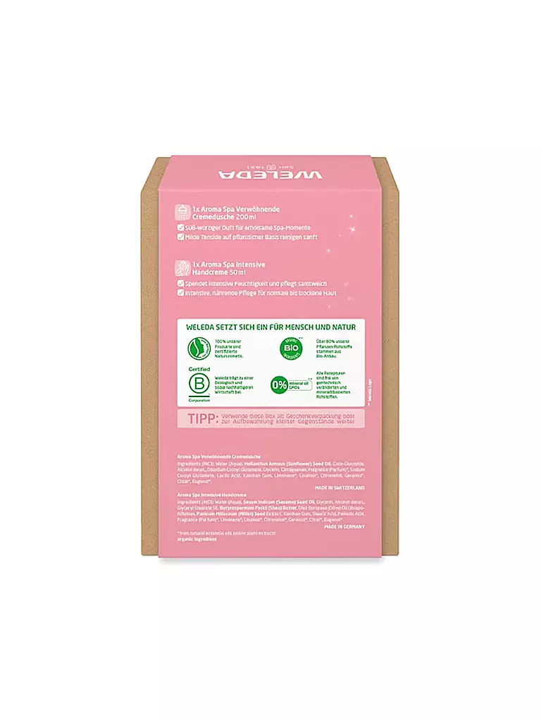 WELEDA | Geschenkset - Limited Edition Aroma Spa Shower & Handcreme 200ml / 50ml | Aucune couleur