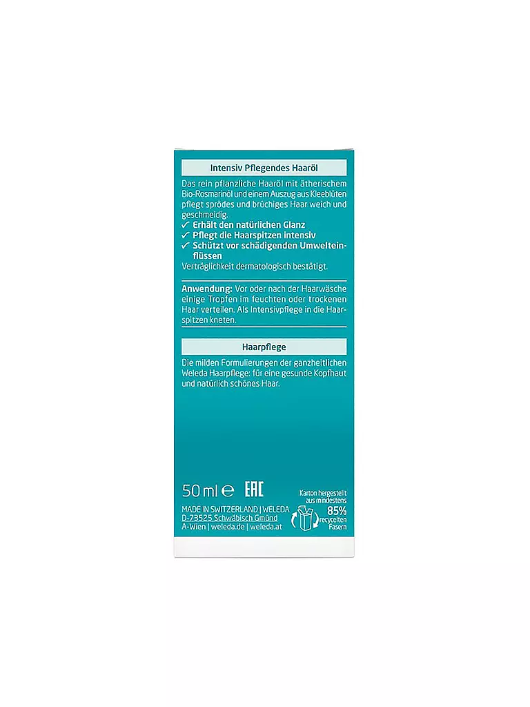 WELEDA | Huile capillaire nourrissante intensive 50 ml | 