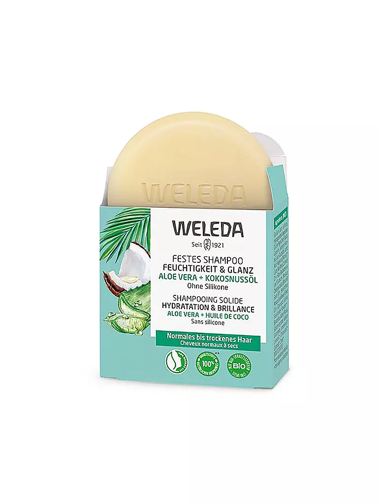 WELEDA | Shampooing solide Hydratation et Brillance 50g | keine Farbe