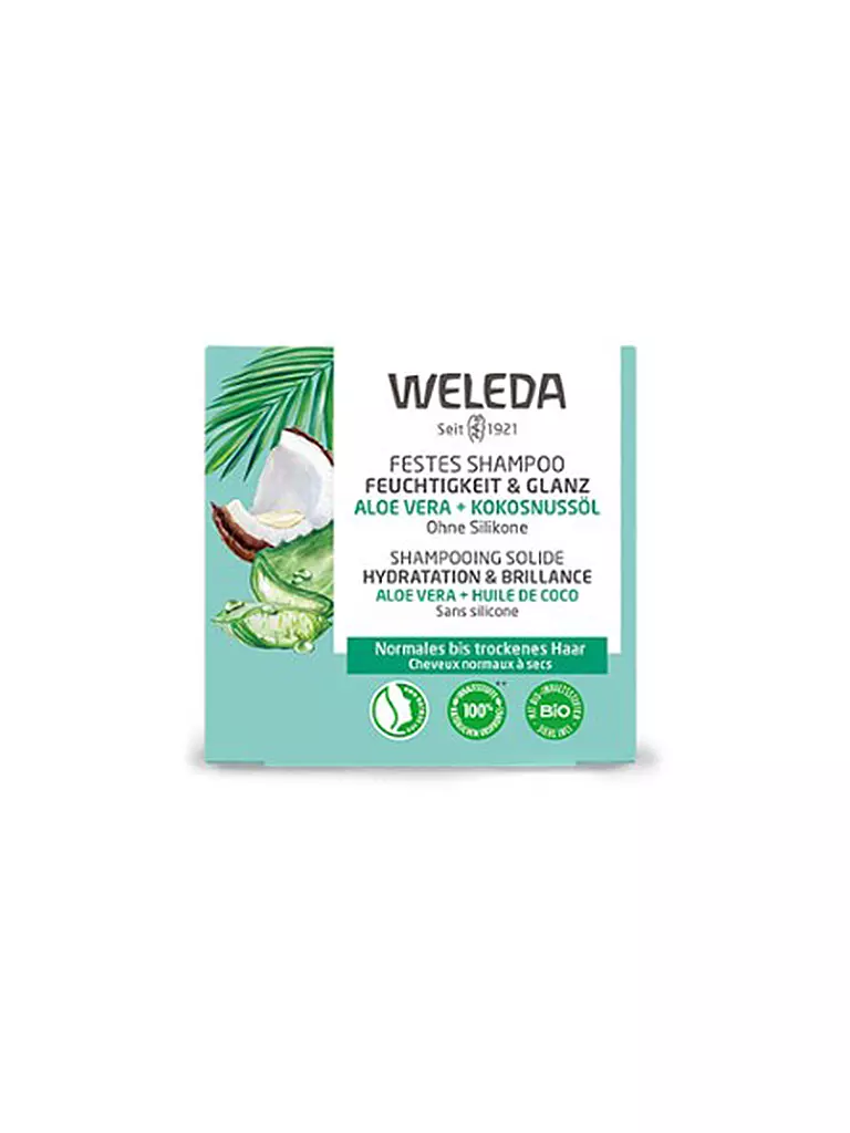 WELEDA | Shampooing solide Hydratation et Brillance 50g | 