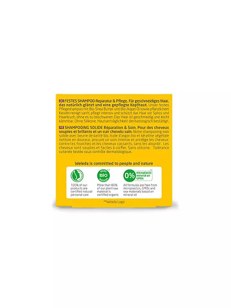 WELEDA | Shampooing solide réparation et soin 50g | 