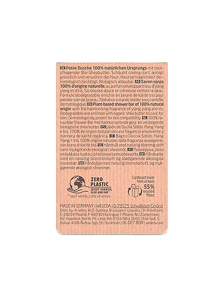 WELEDA | Soin de douche solide Ylang Ylang+Iris 75g | rosa