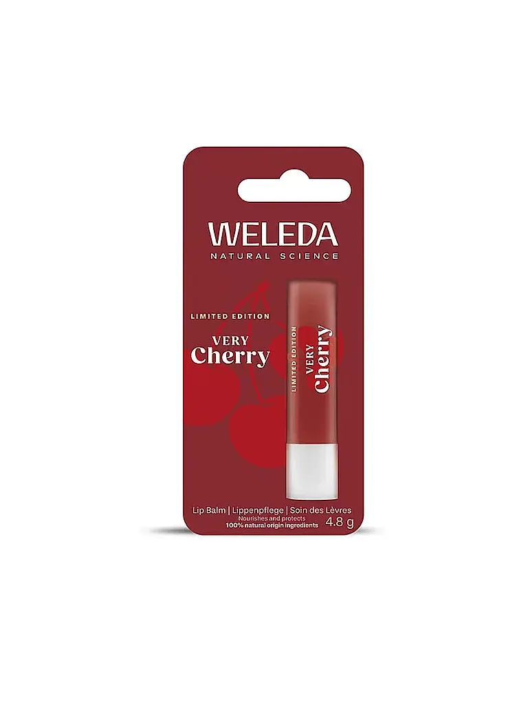 WELEDA | Soin des lèvres - Very Cherry Baume à lèvres Édition Limitée | Aucune couleur