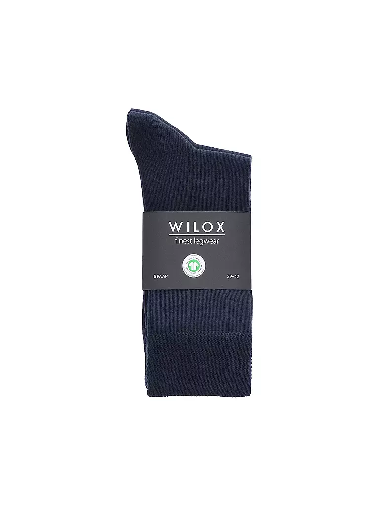 WILOX | Chaussettes lot de 5 bleu foncé | 