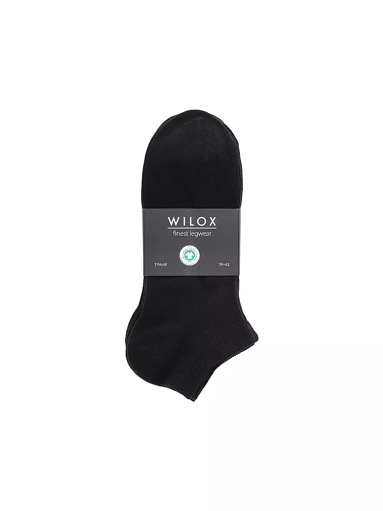 WILOX | Chaussettes sneaker lot de 7 noir | 