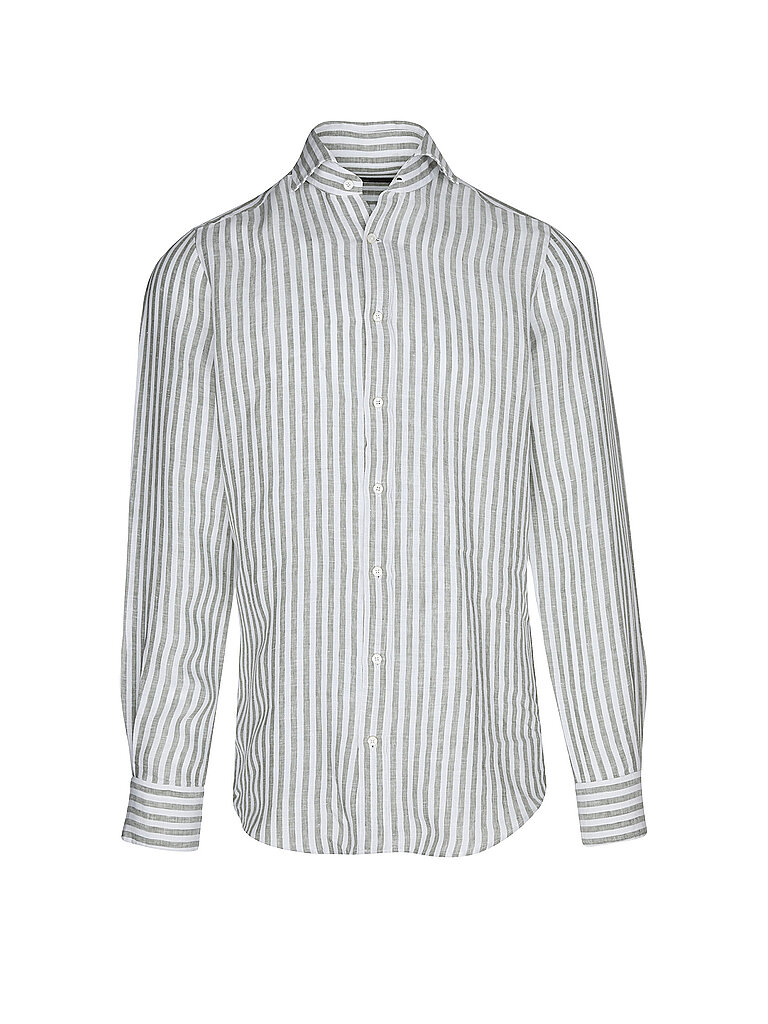 Chemise en lin LANO-W vert foncé 44