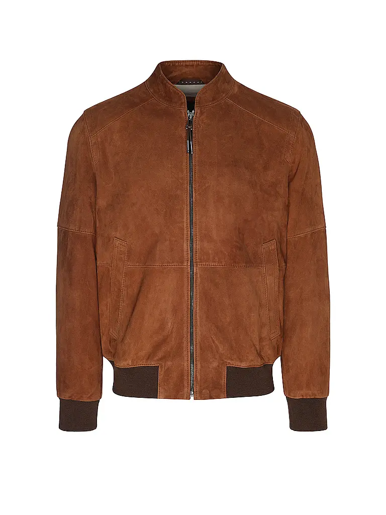 WINDSOR | Blouson en cuir BORELLO | orange