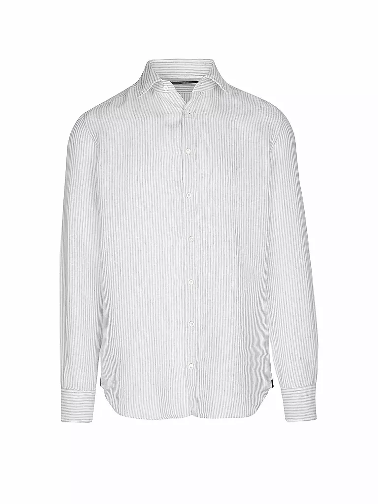 WINDSOR | Chemise en lin coupe regular | Bleu
