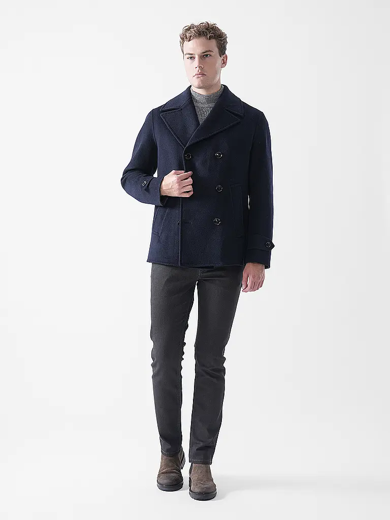 WINDSOR | Manteau en laine DOPPIO | dunkelblau