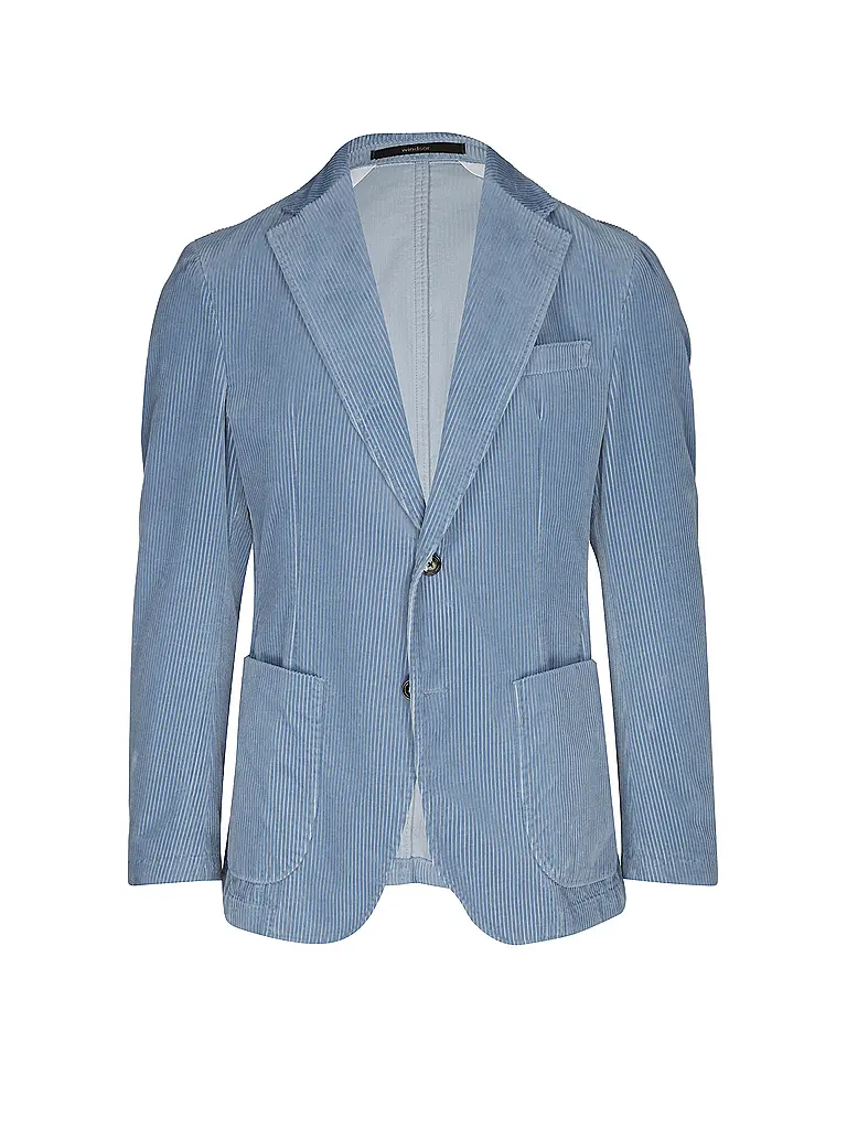 WINDSOR | Nom du produit : Sakko GIRO-W
Marque : WINDSOR
Couleur : bleu clair
Catégories : Mode, Homme

Longueur des manches : Manches longues
Matière : Velours côtelé, Coton
Type de col : Col à revers
Motif : Uni
Coupe (vêtements d’extérieur) : S | Bleu clair