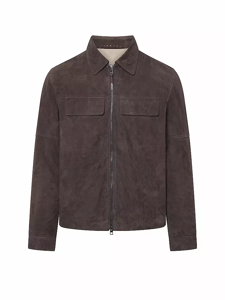 WINDSOR | Veste en cuir PESARO | braun
