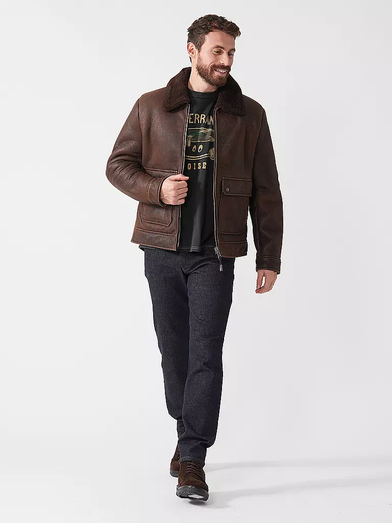 WINDSOR | Veste en cuir | braun