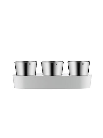 WMF | Set de jardin d'herbes aromatiques d'intérieur Gourmet 3 pièces Cromargan / Blanc