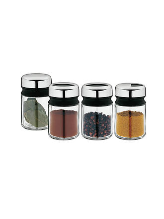 WMF | Depot Set de salières et poivrières 4 pièces 9,5 cm Verre/Cromargan