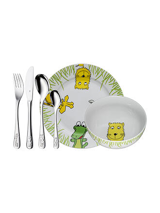 WMF | Ensemble de couverts pour enfants 6 pièces Safari Crogargan / Multicolore