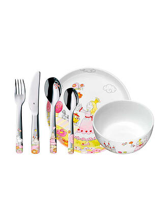 WMF | Couverts pour enfants 4 pièces PRINZESSIN ANNELI Cromargan/Multicolore