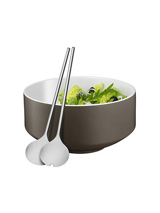 WMF | Set à salade 3 pièces MOTO Porcelaine/Cromargan gris lave
