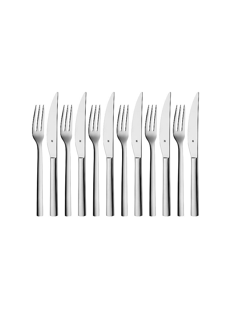 Service à steak NUOVA 12 pièces Cromargan argent