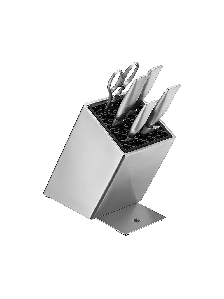 WMF | Bloc à couteaux 6 pièces GOURMET FLEXTEC Cromargan | Argent