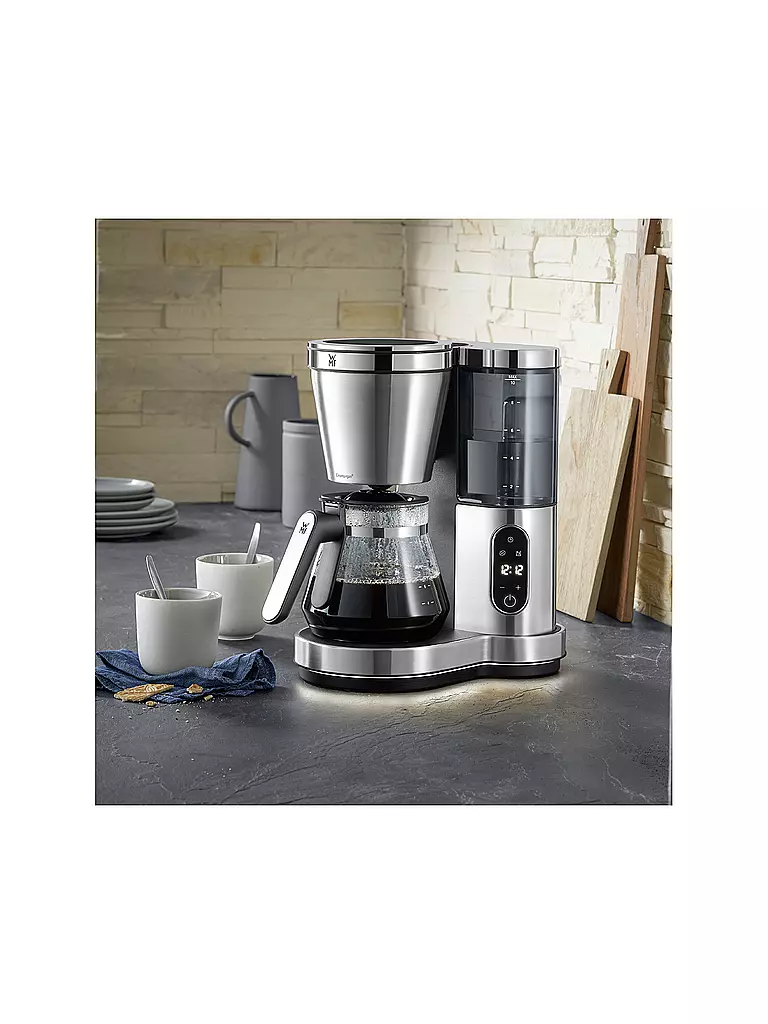 WMF | Cafetière Lumero avec verseuse en verre | Argent
