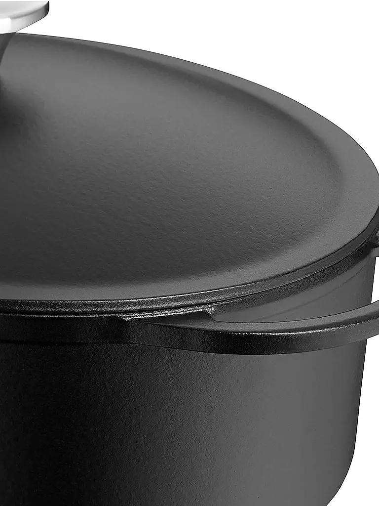 WMF | Cocotte en fonte avec couvercle 30x23,5cm | Noir