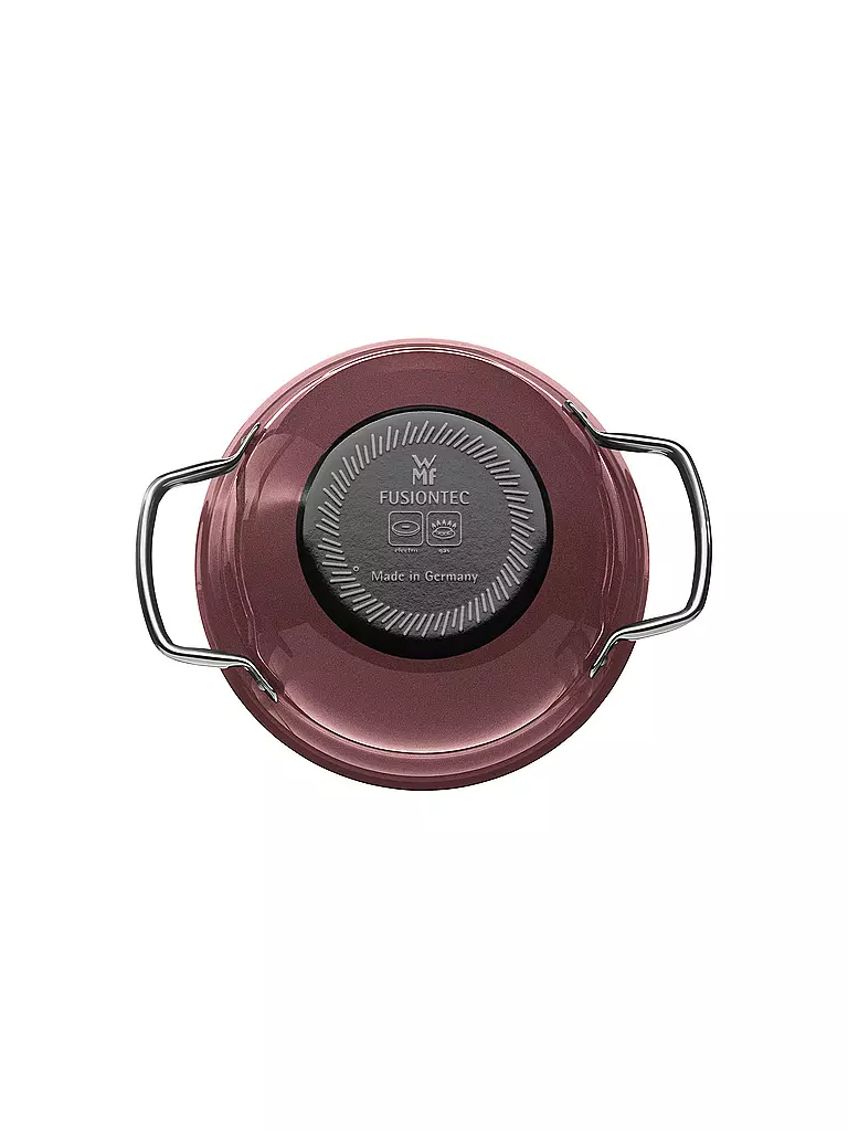WMF | Cocotte minérale Fusiontec avec couvercle en verre 20cm/4L Quartz Rose | Baie
